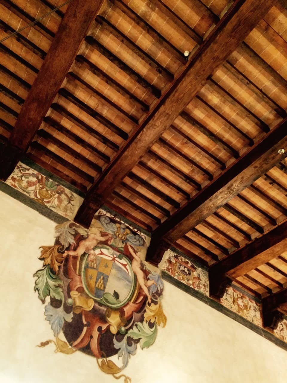 San Giovanni d'Asso, Soffitto della sala di Degustazione