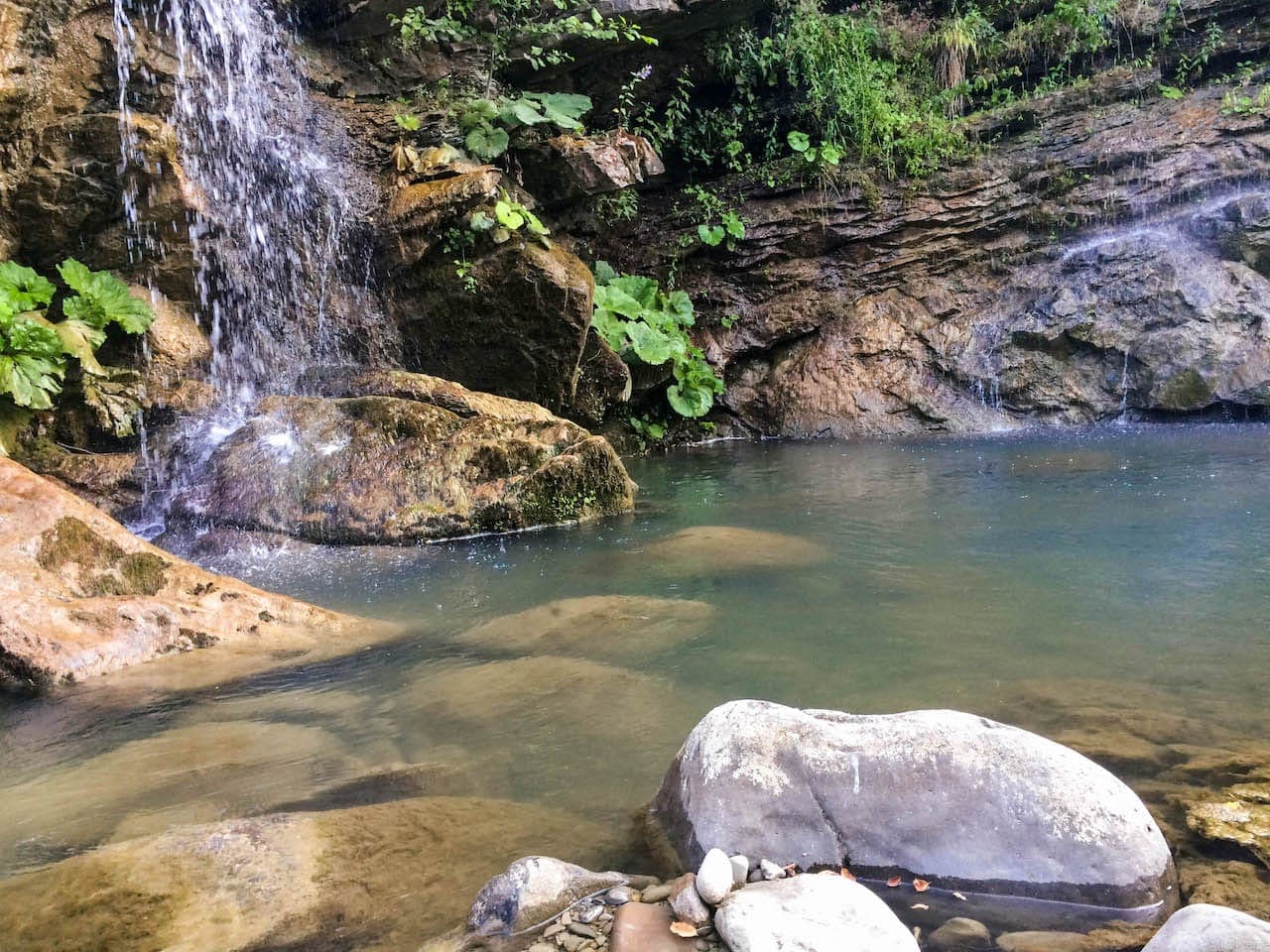 Una cascata sul fiume Staggia nei pressi di Stia