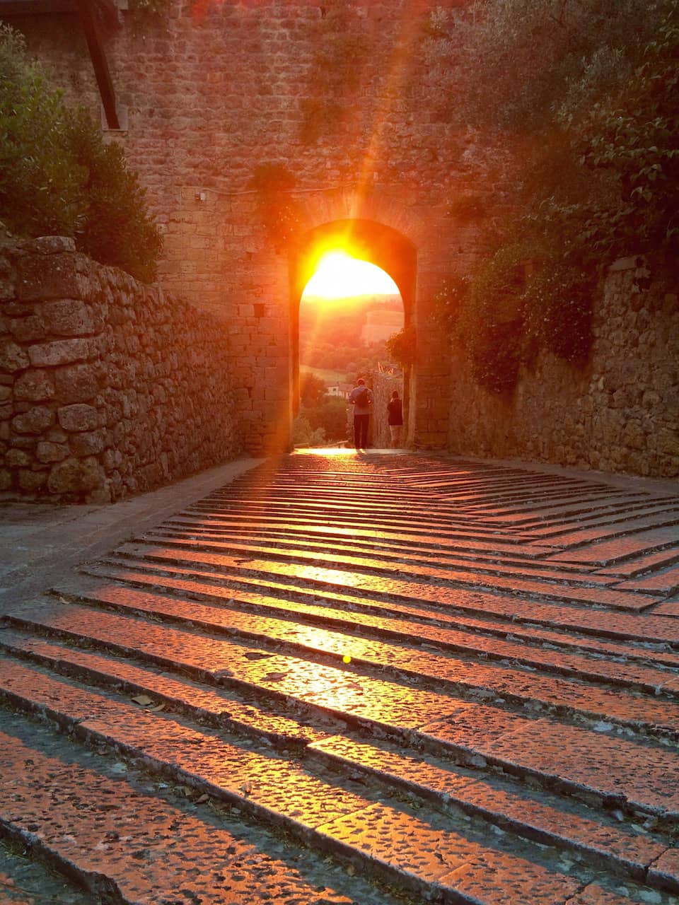 Monteriggioni, Raggi di sole da Porta San Giovanni