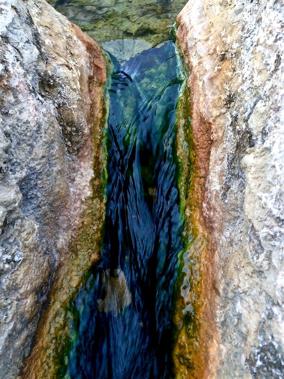 Il gorello di acqua termale di Bagno Vignoni