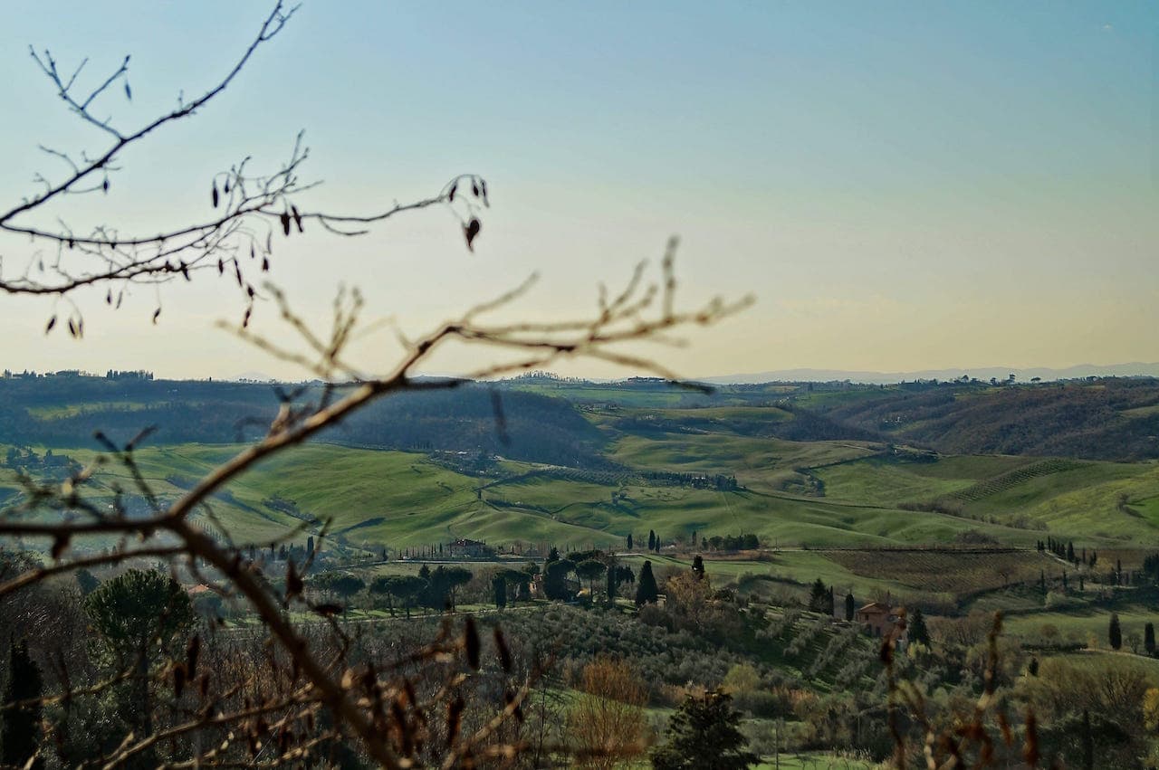 Panorama della Valdichiana da Montepulciano