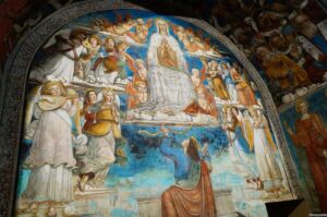 Affreschi nella Cappella della Madonna delle Nevi a Torrita di Siena