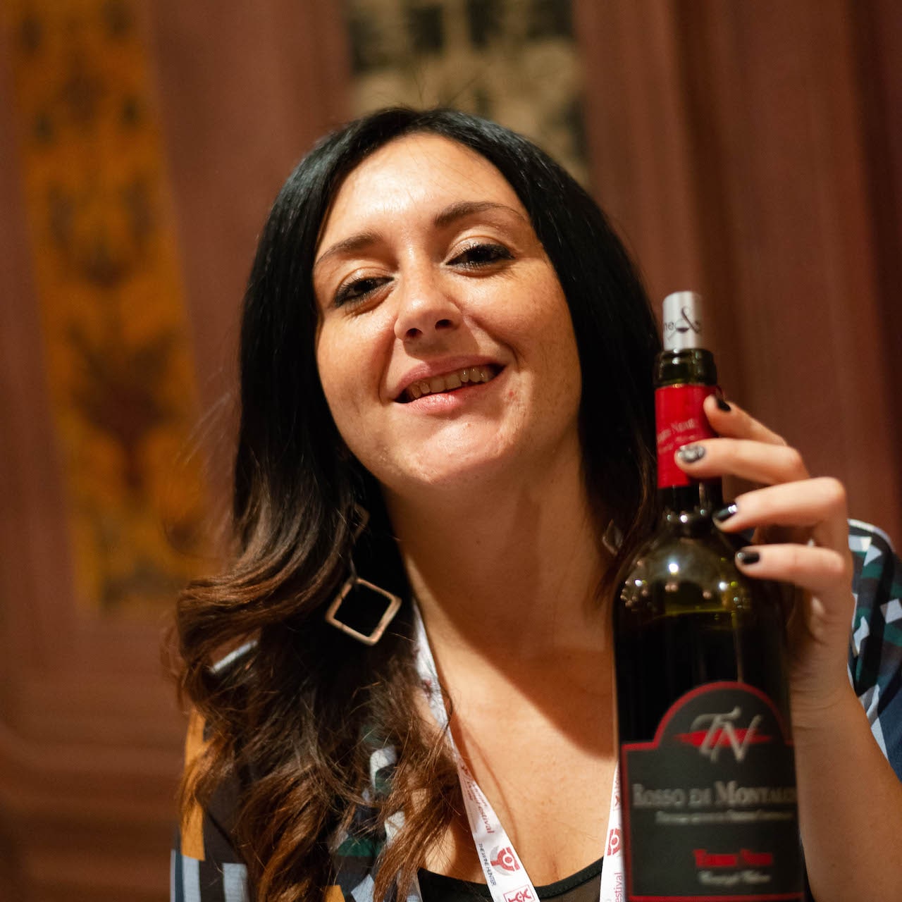 Francesca Vallone e il suo Brunello Terre Nere a Wine&siena 2019